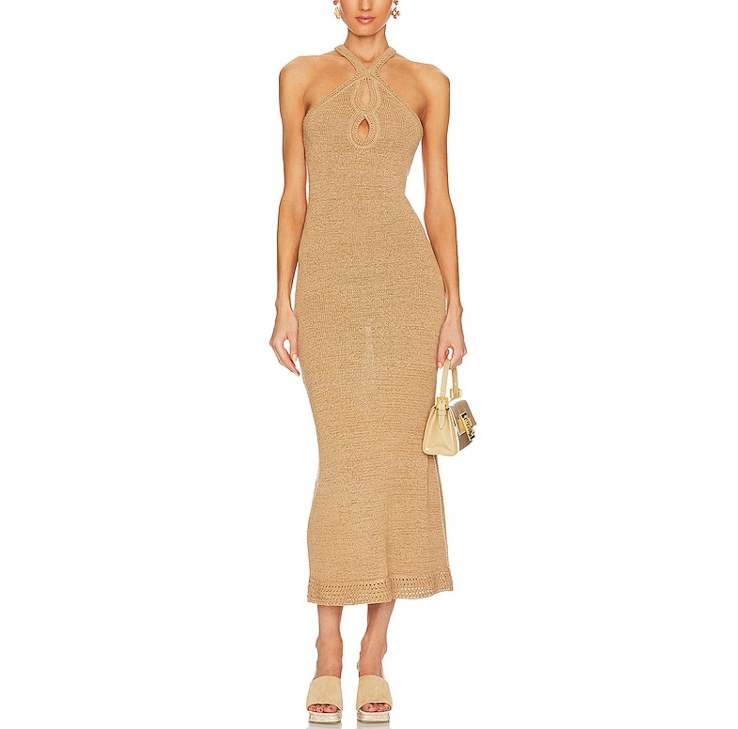 Significant Other Knit Tan Saoirse Dress Size 6